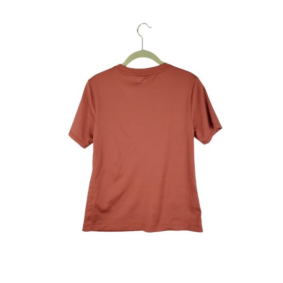 Calia Carrie Underwood Ribbed Short Sleeve T-Shirt  Rust Crew Neck Size Large - Picture 2 of 9